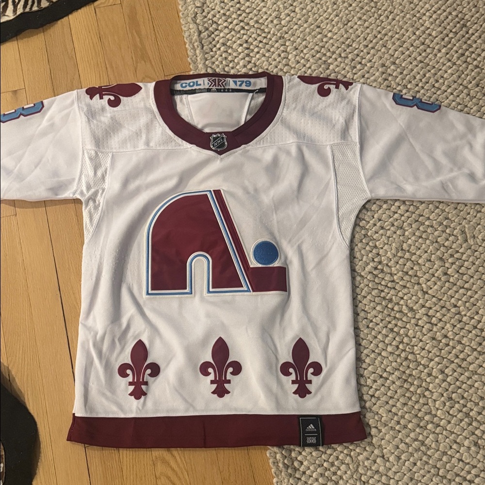 adidas Makar White and Maroon Jersey